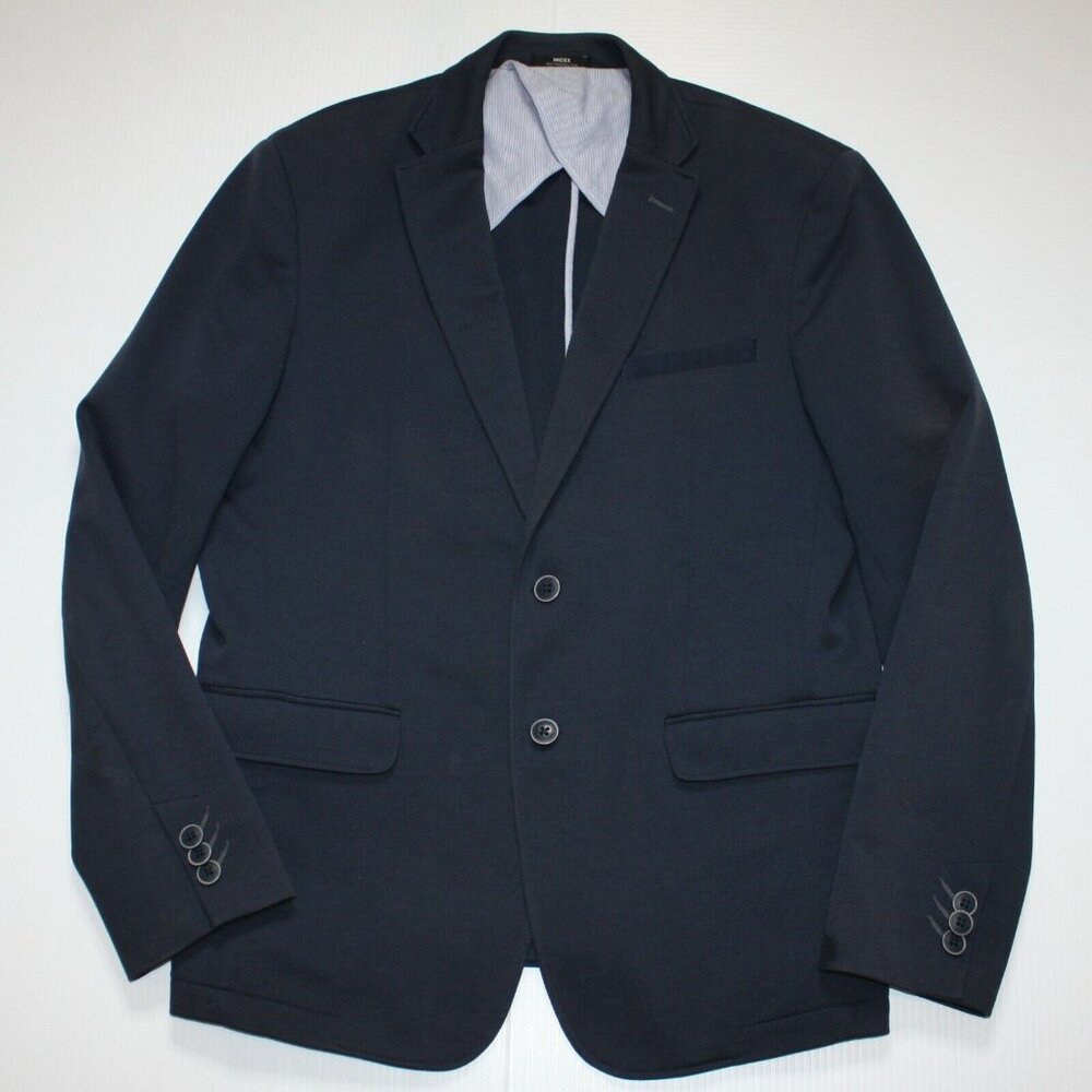 Mexx Metropolitan Men's Navy Blue Slim Fit Sport Coat Blazer Jacket size US 44R